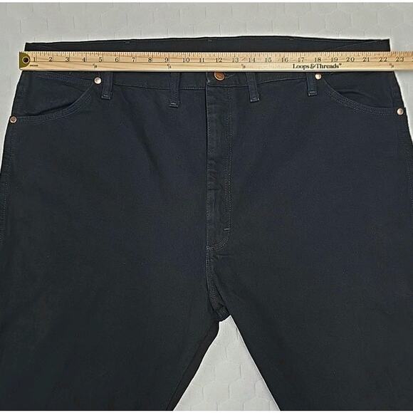 Wrangler Mens Cowboy Cut Jeans Sz 46x32 Black Original Fit 13MWZ Western Rodeo - Picture 6 of 7